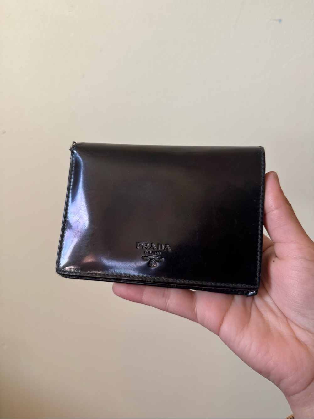 Prada 90’s compact wallet as is